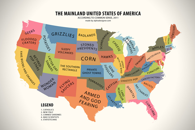 Mainland USA According to Common Sense