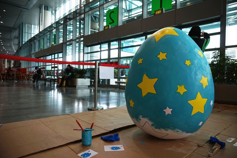 Macau Airport Easter Eggs