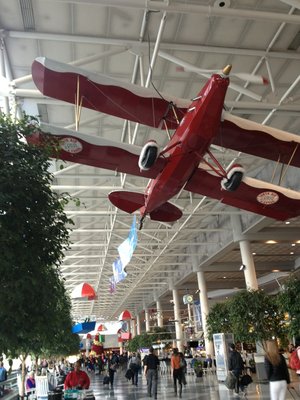 Just Plane Art in CLT Airport Atrium