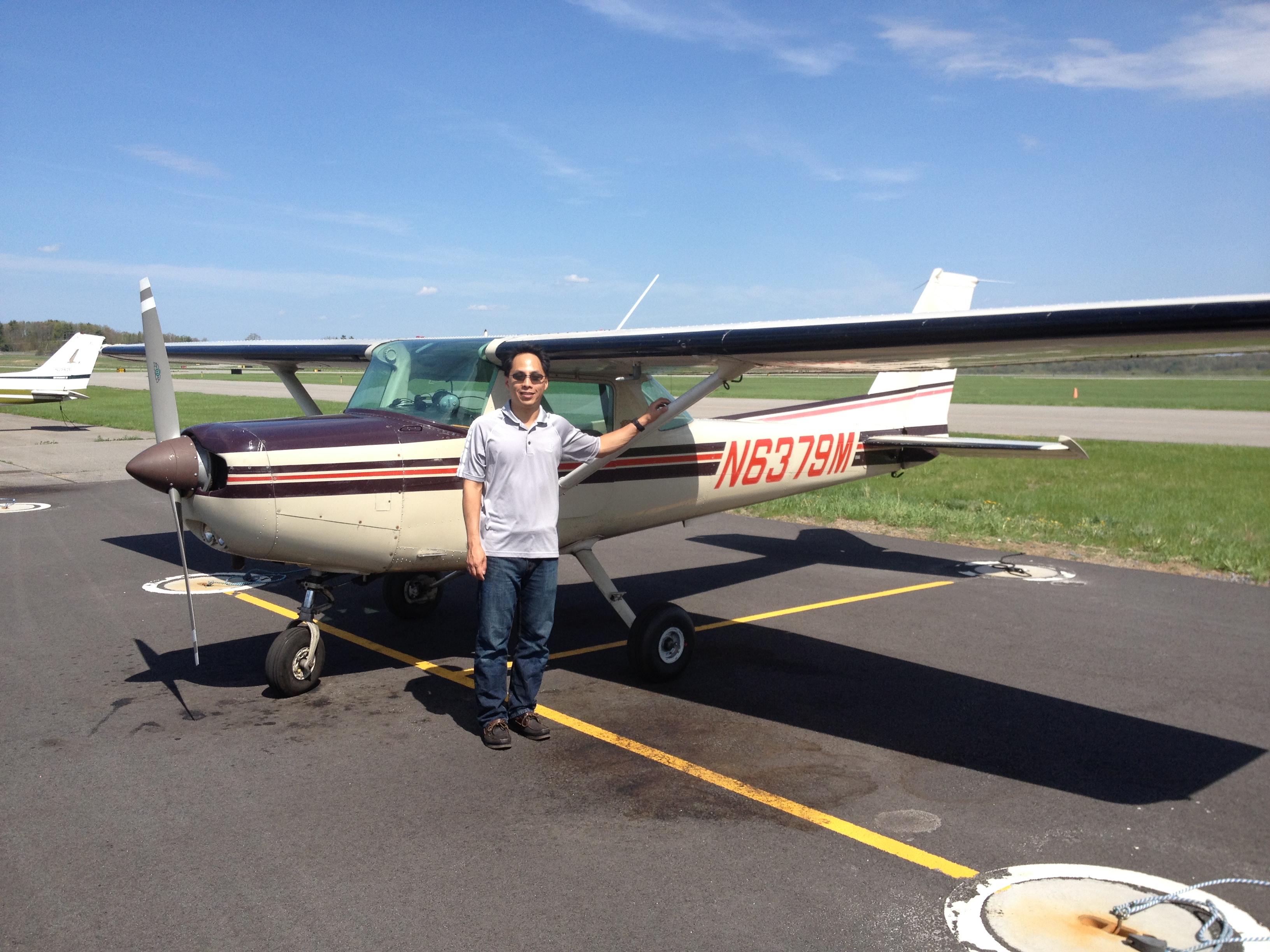 Brian with his plane