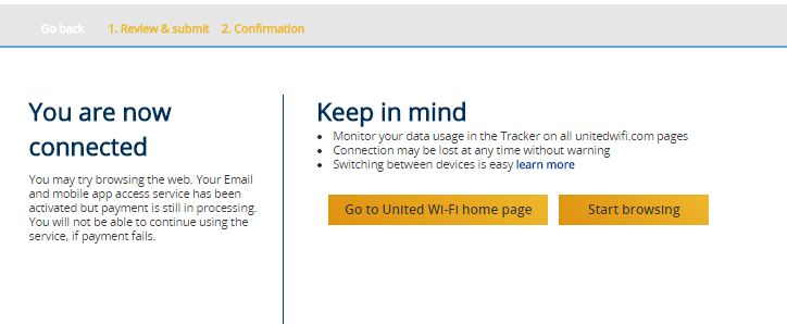 Finally Connected - United 1241