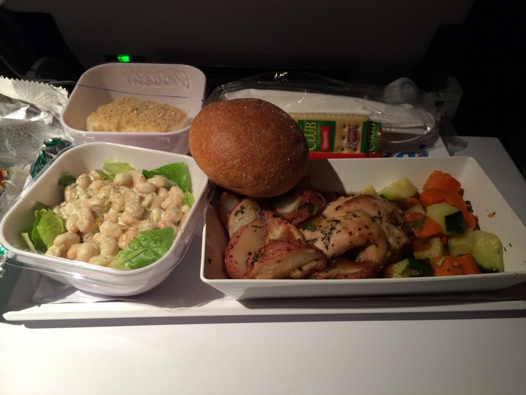 Air New Zealand Flight NZ2 Food