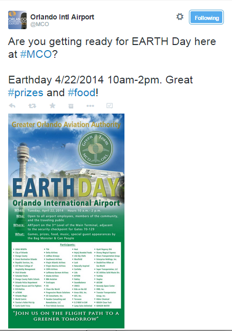 MCO Airport Earth Day