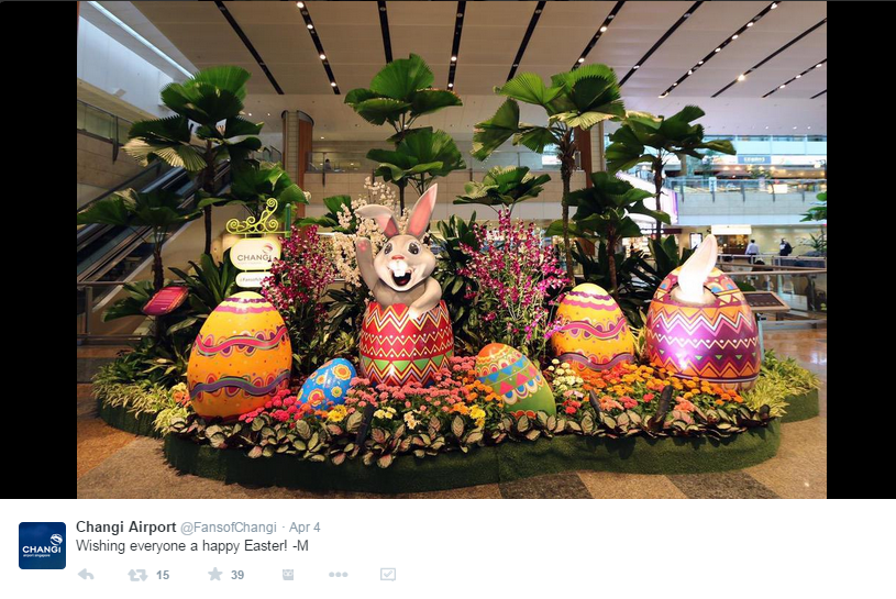 SIN Airport Easter on Twitter