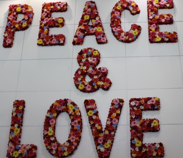 MIA Airport Art - Peace & Love