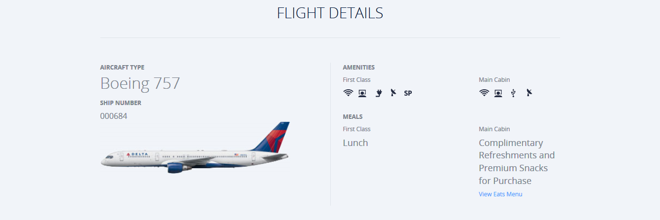 Delta Flight Details