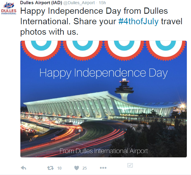 DC Airports Celebrating Independence Day 2016