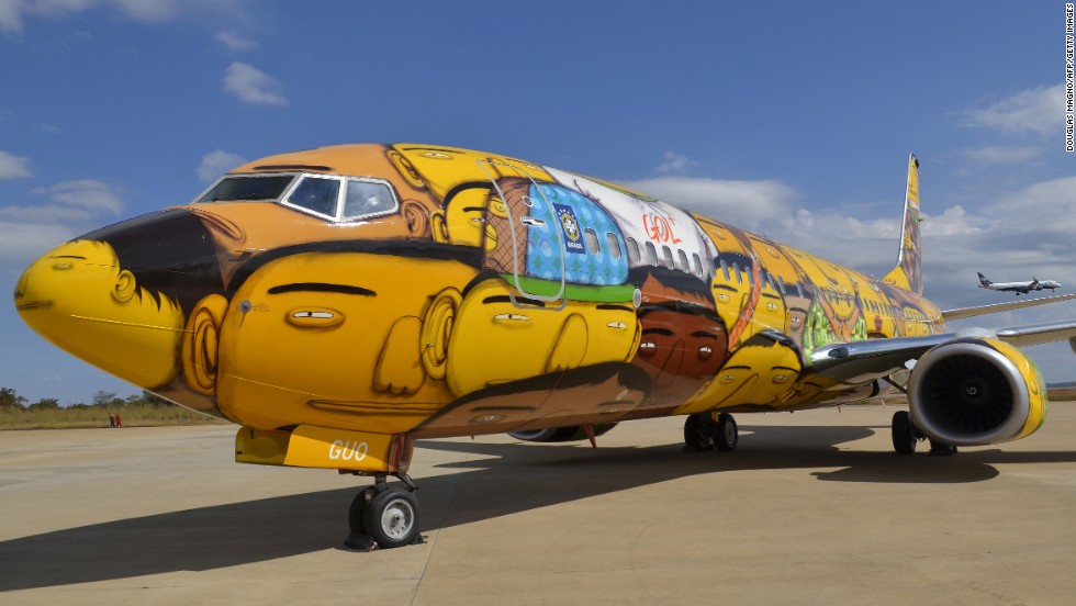 GOL - World Cup themed aircraft paint jobs