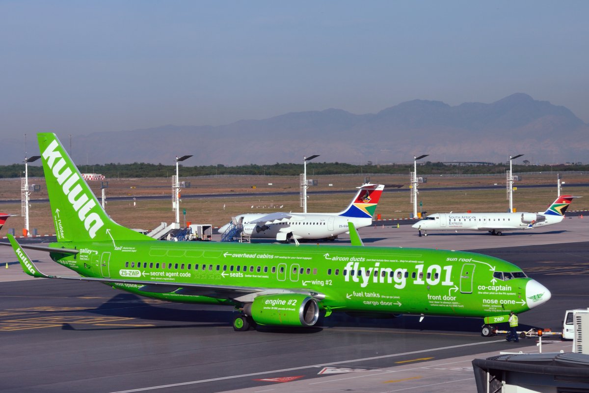Kulula Airlines has one of the best aircraft paint jobs