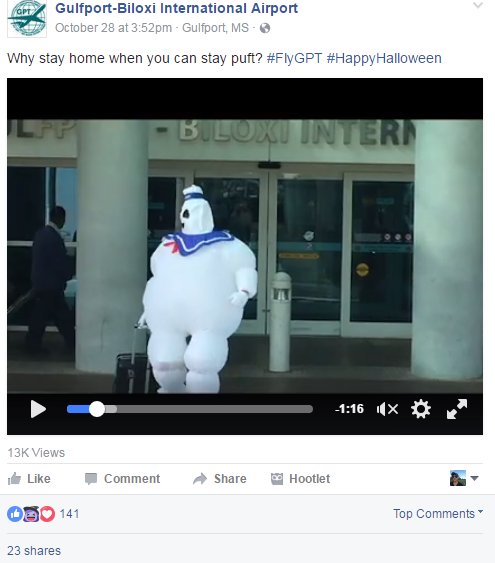 Stay Puft celebrates Airport Halloween 2016